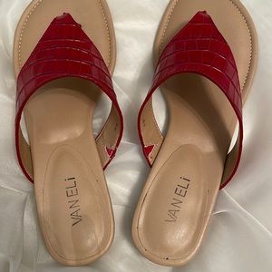 Red sandals